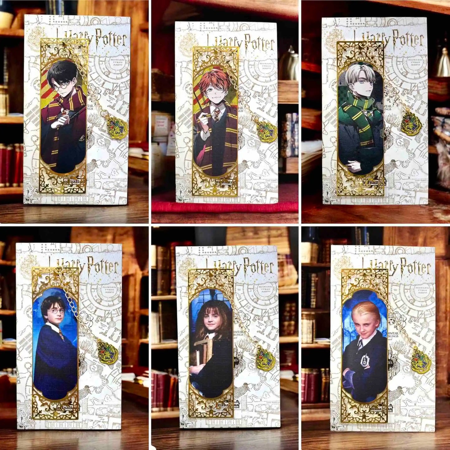 Separadores de Libro Harry Potter ✨ Edición Coleccionable – Diseños Exclusivos de Hogwarts
